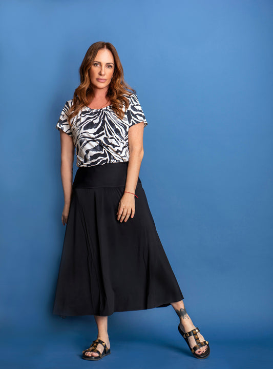 Saia Flavia Fluity Preto
