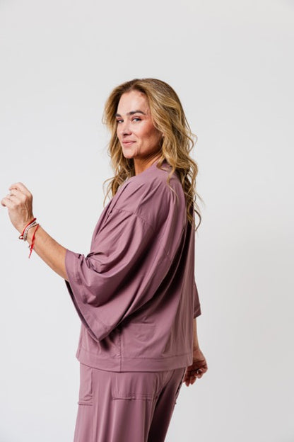 Kimono Cris Fluity Nude Chá
