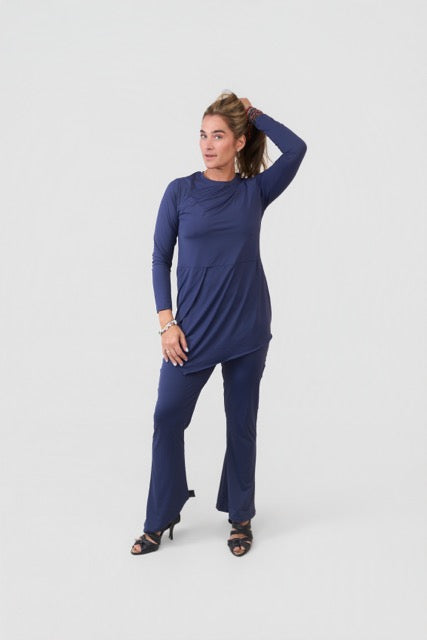 Bailarina Jersey Marinho