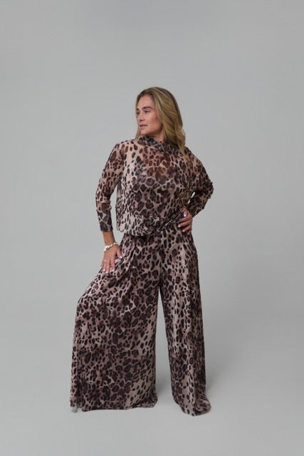 Pantalona Carol Tule Animal Print