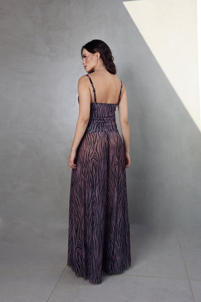 Pantalona Carol Tule Zebrado