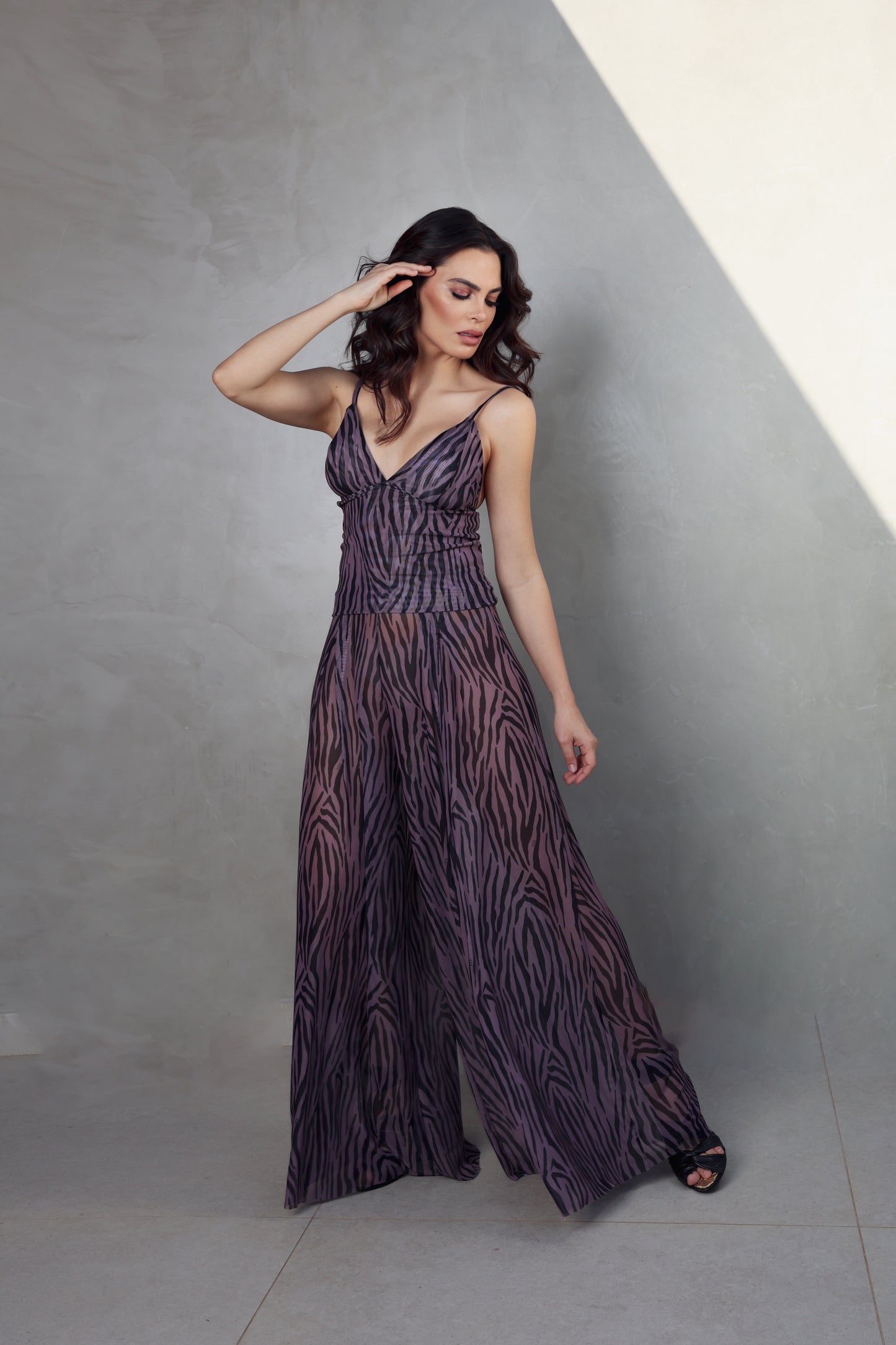 Pantalona Carol Tule Zebrado