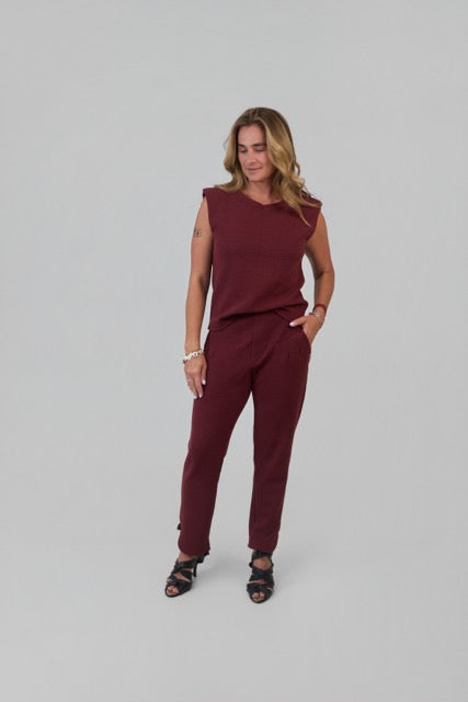 Calça Roberta Boucle Mangostin