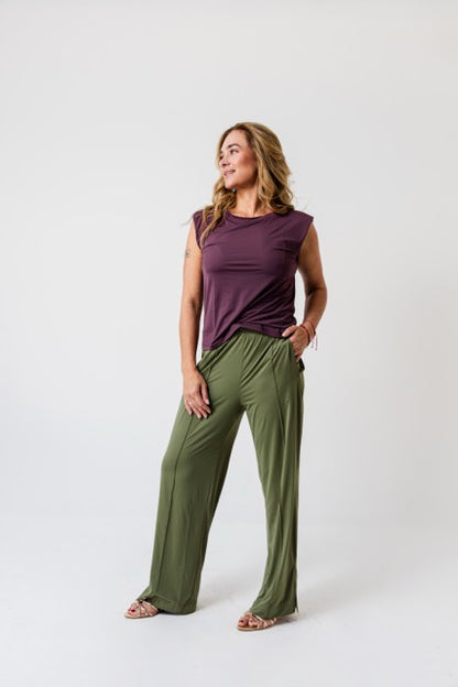 Calça Claudia Fluity Verde Alcaparra