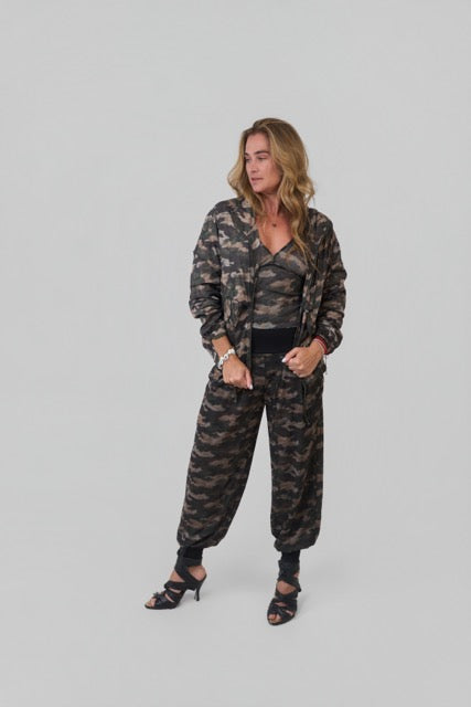 Jaqueta Lulu Nylon Camuflado