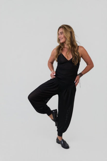 Calça Aladim Tule Preto
