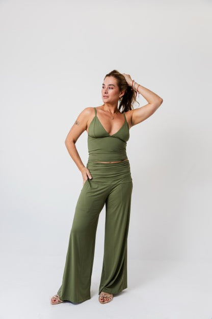 Top Rita Fluity Verde Alcaparra