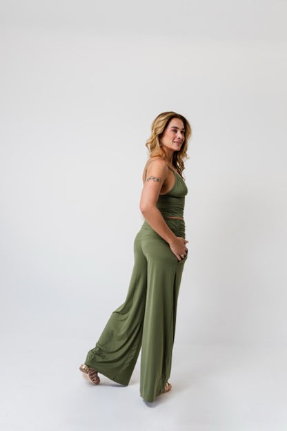 Calça Alice Fluity Verde Alcaparra