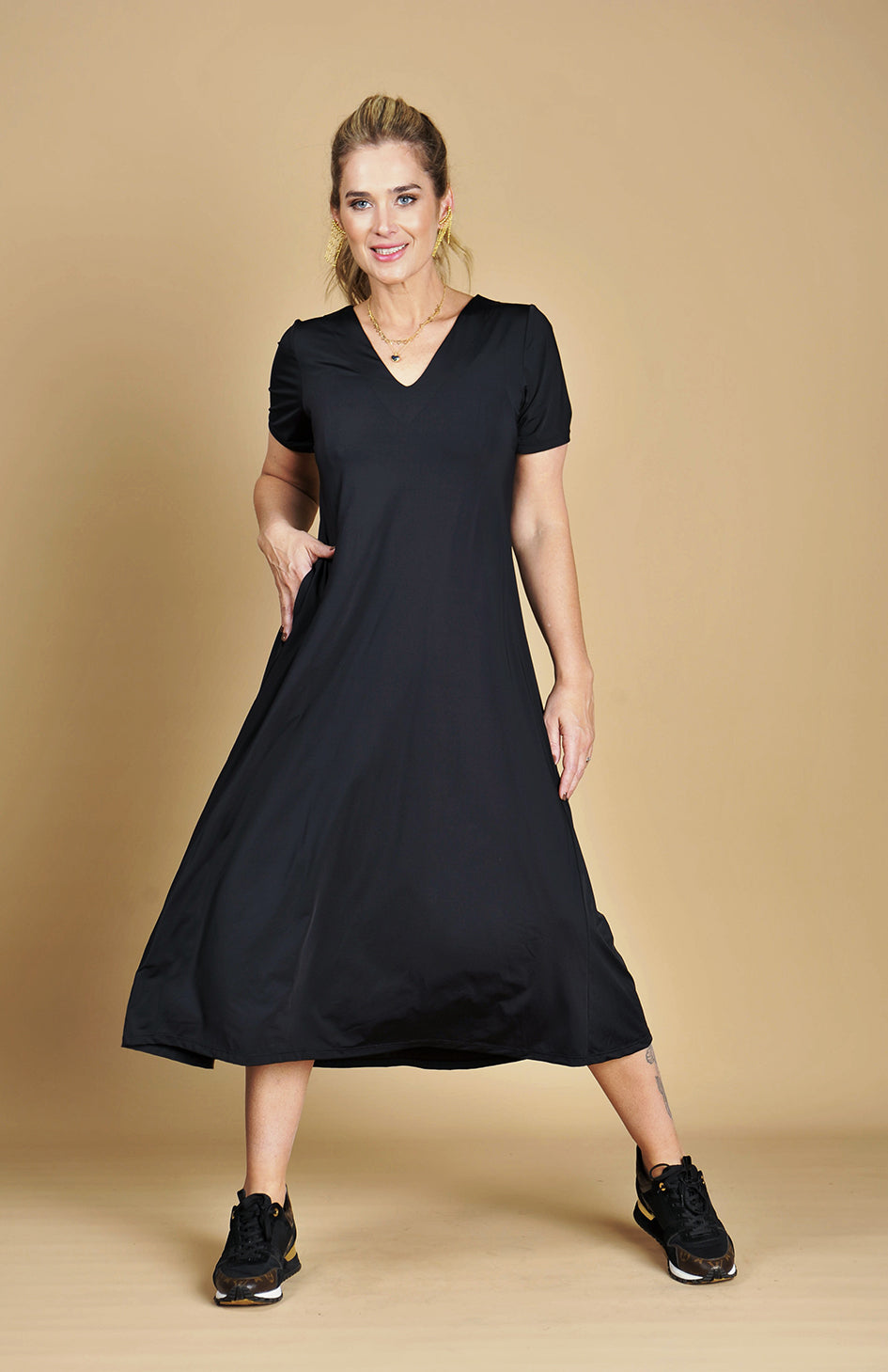 Vestido Marina Fluity Preto