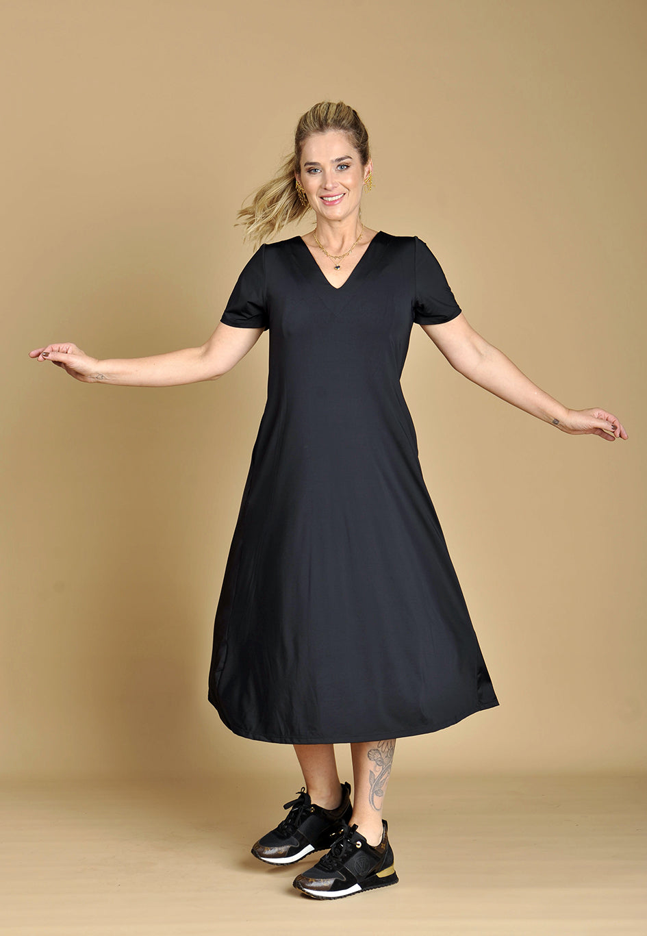 Vestido Marina Fluity Preto